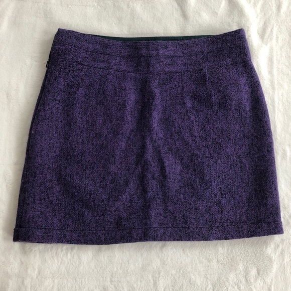 Brooklyn industries purple wool blend mini skirt. - Picture 7 of 8